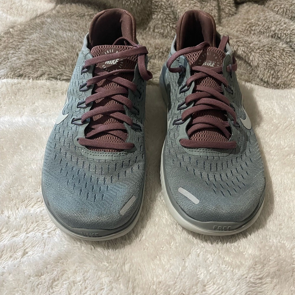 Nike Gray and Burgundy Athletic Shoes